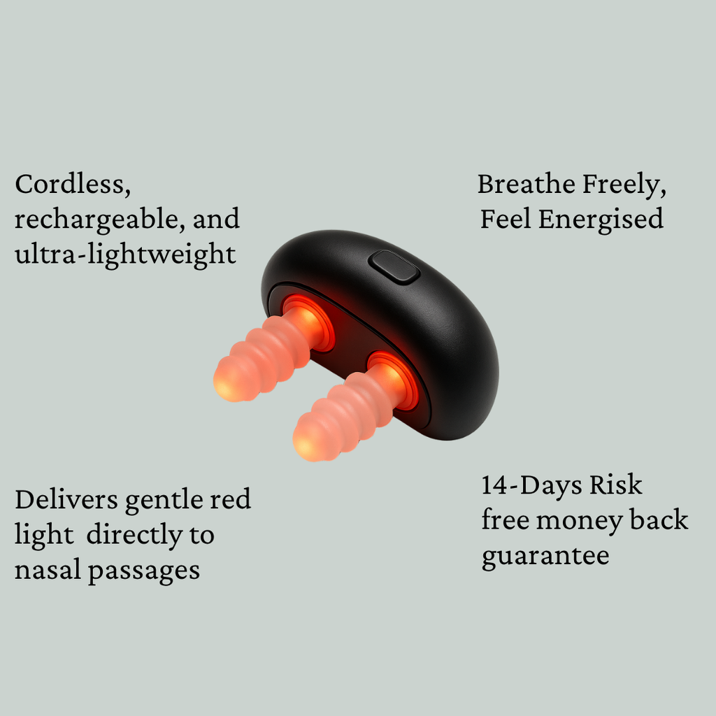 Nasal Red Light Therapy Device